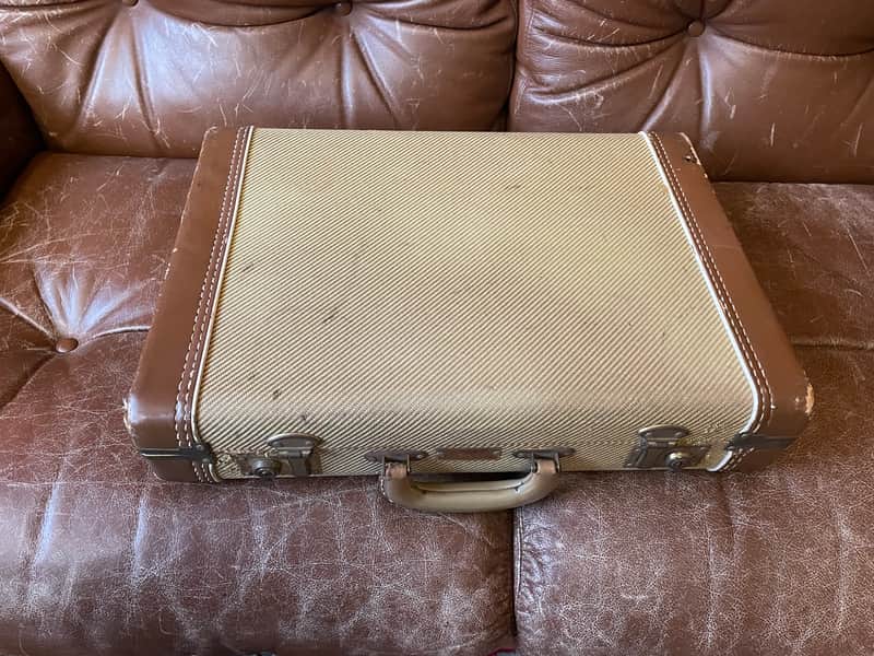 Vintage 1980s Fender Tweed Briefcase image 1