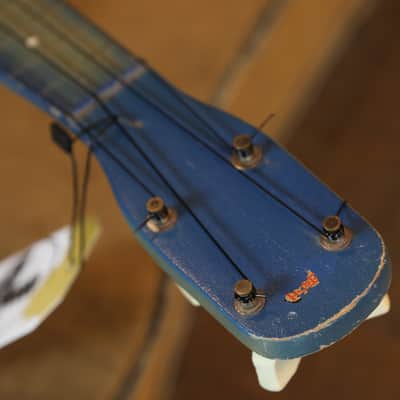 1930's Gretsch G9101 Camp Ukulele Blue Burst + Cool Vintage Case image 10