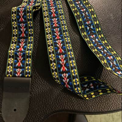 Great looking 2" Hootenanny Woven Guitar Strap 3 finishes available image 2