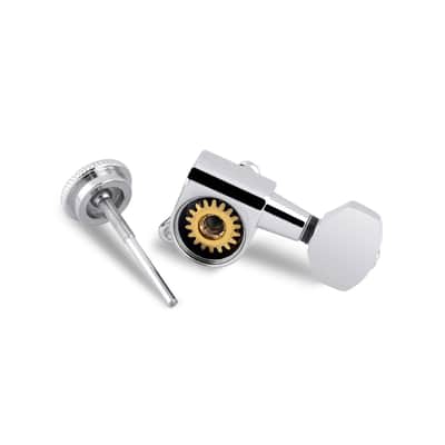 3R 3L Guitar Locking Tuning Pegs Tuners 18:1, chrome image 6