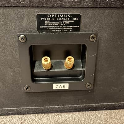 Optimus Pro CS-5 Center Channel Speaker Late 90s - Black image 5
