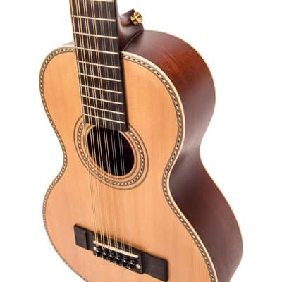 Vintage 'Viator' Paul Brett 12-String Electro-Acoustic Travel Guitar ~ Natural image 4