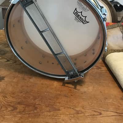Rogers Dyna-Sonic 5x14" Wood Snare Drum with "Beavertail" Lugs 1963 - 1971 -  White Marine Pearl image 3