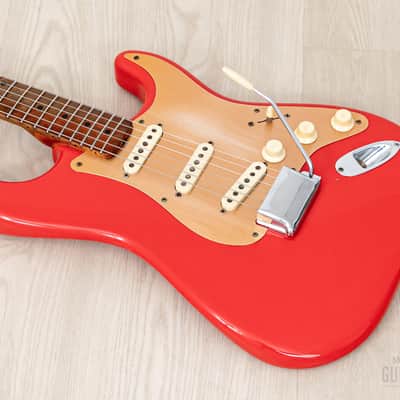 1959 Fender Stratocaster Vintage Guitar Pre-CBS, Matador Red Lacquer (Riggio) w/ Tweed Case image 10