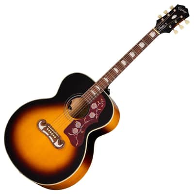 Epiphone J-200 Studio Electro Acoustic Guitar; Vintage Sunburst image 2