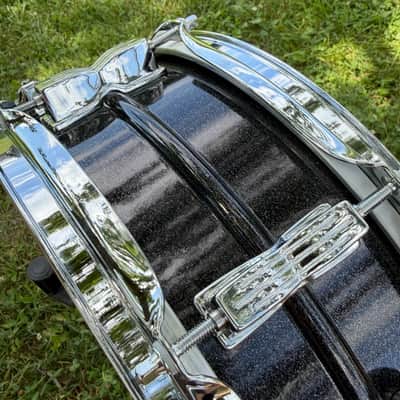 Ludwig LM404 Acrolite 5x14" 8-Lug Black Galaxy Snare Drum image 13