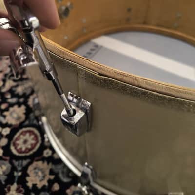 Vintage 1970s Ludwig No. 999 Deluxe Classic Outfit 9x13 / 16x16 / 14x24" Drum Set (3-Ply) in Silver Sparkle image 12
