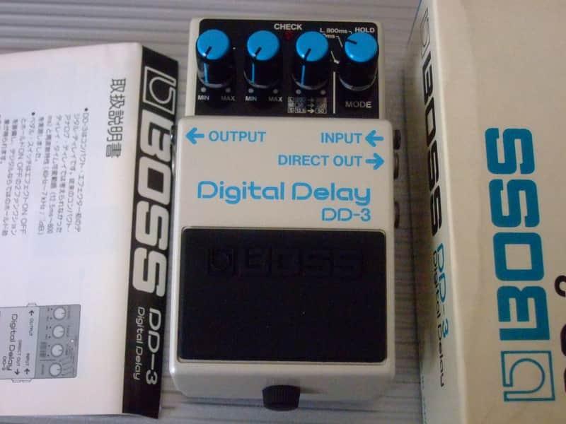 MINT 1987 Long Chip Boss DD-3 Digital Delay w/ Box & Manual MIJ