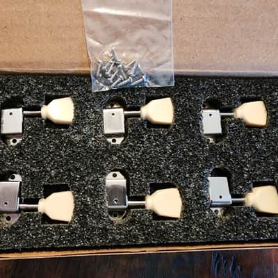 PRS Vintage Style Tuning Machines (6) in Nickel Finish image 1