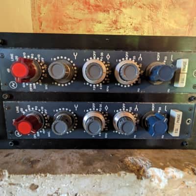 Vintage Neve 1073 Mic / Line Input Module with 3-Band EQ RED KNOB Racked image 1