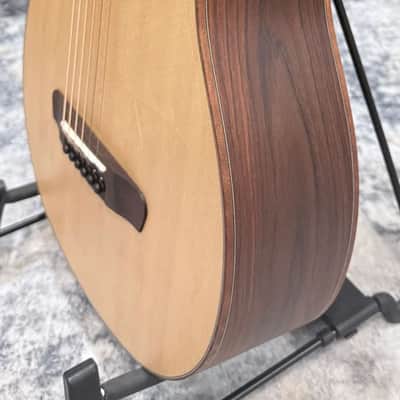 Dowina Cocobola Bona Vida Acoustic Guitar Old Stock Sitka/Cocobolo Parlor Sized with Custom Italian Hardshell Case image 16