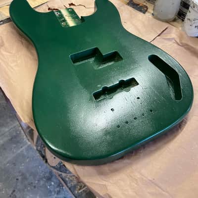 Madlad Instruments Green Monster PJ-Route Precision Bass PBass Semi-Gloss Finished Body (made with pride in north Texas) image 5