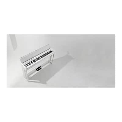 Korg C1 88-Key Digital Piano (White) with Flip-Top Bench and Headphones Bundle image 4