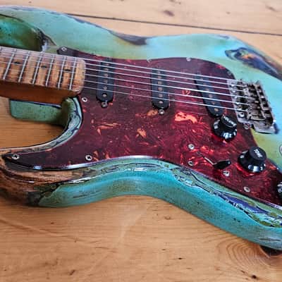 Fender Stratocaster Surf Green Heavy age relic image 3