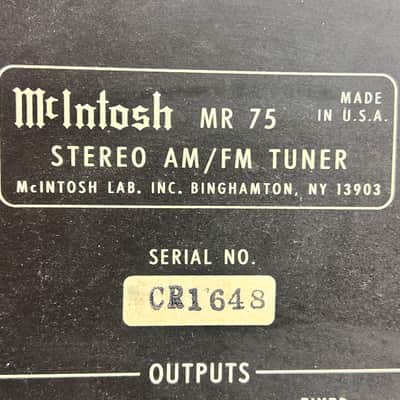 McIntosh MR 75 Vintage Hi-Fi Tuner Solid-State image 12
