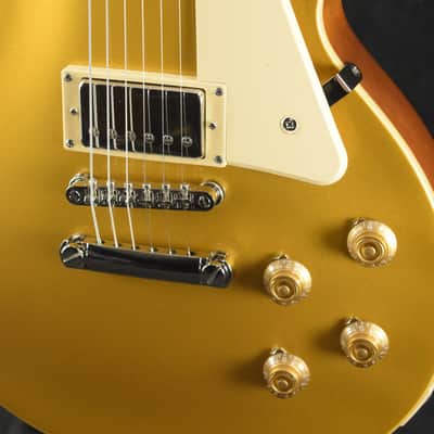 Epiphone Les Paul Standard 50s Plain Top Goldtop w/Gig Bag image 3