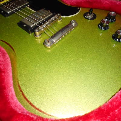 Gibson/ Scarecrow Guitars Custom SG 2017 - Lime green weathered relic image 6