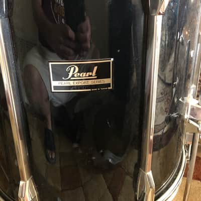 Pearl Export 5-tom shell pack with matching snare (Jet Black), Quick Beat hi-hats, hardware, and throne image 13