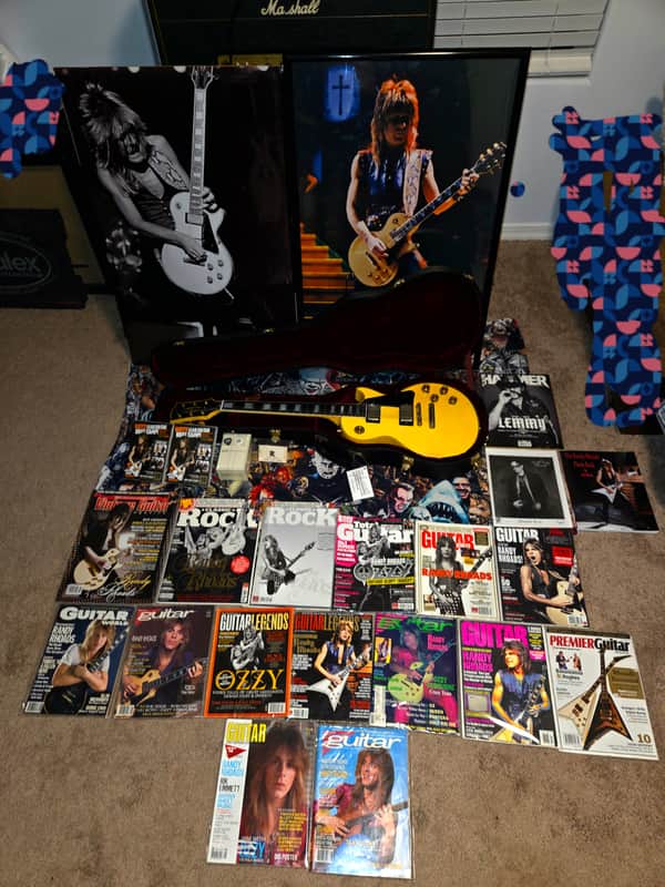 Gibson Custom Shop Randy Rhoads '74 Les Paul Custom VOS RR Business Card MXR Dist+ ++ 28 item Pkg. image 1