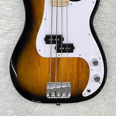 Fender Squier Sonic Precision Bass, Maple Fretboard, White Pickguard, Sunburst image 1