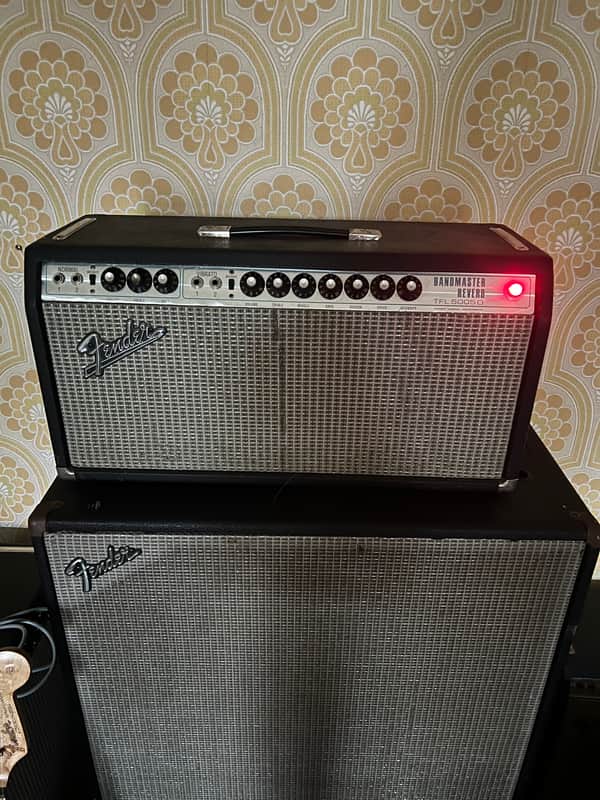 Fender Bandmaster Reverb 2-Channel 40-Watt Guitar Amp Head 1970 - 1975 - Silverface image 1