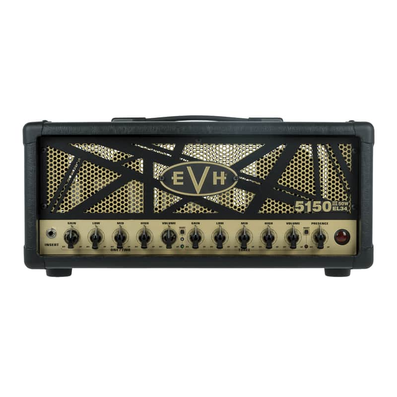 EVH 2253060000 5150III 50W EL34 Tube Head with Dual Concentric Controls, 4-Button Footswitch and 3 Channels (Black) image 1