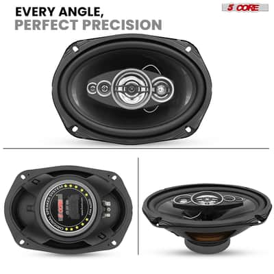 5Core 6x9 Car Speaker 800W Pair 4Ohm 4 Way Coaxial Speaker Audio w Super Tweeter Universal Fit image 11