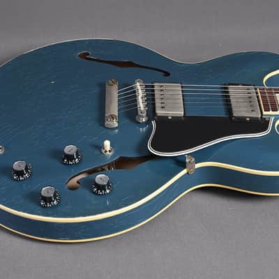 Gibson ES-335 1964 M2M Murphy Lab Heavy Aged Pelham Blue #121320 image 9