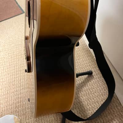 Epiphone J-200 12 string acoustic guitar, pickup, case 2021 - sunburst image 11