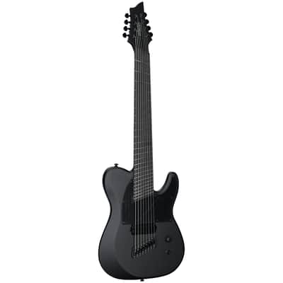 Schecter PT8MS Black Ops Electric Guitar, 8-String, Satin Black Open Pore image 2