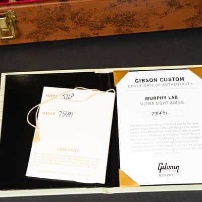 Gibson 1957 Les Paul Standard Murphy Lab Light Aged - Black Sparkle Top / Natural Back image 23