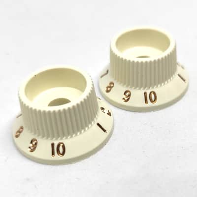 2 Boutons de commutateur (switch) Fender® Stratocaster S-1 Parchment 005-9267-049 image 1