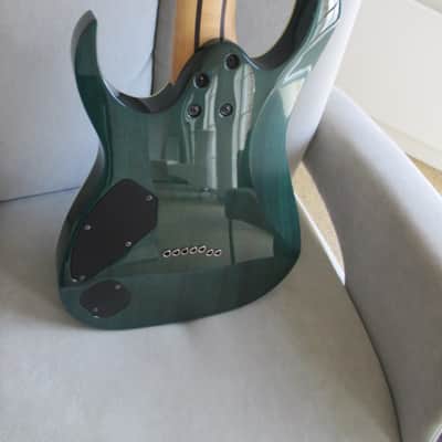 Ibanez RG752MQFXS 2016 - Transparent Aqua Blue image 9