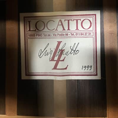 LUIGI LOCATTO Signed 10 String 1999 - French Polish image 1