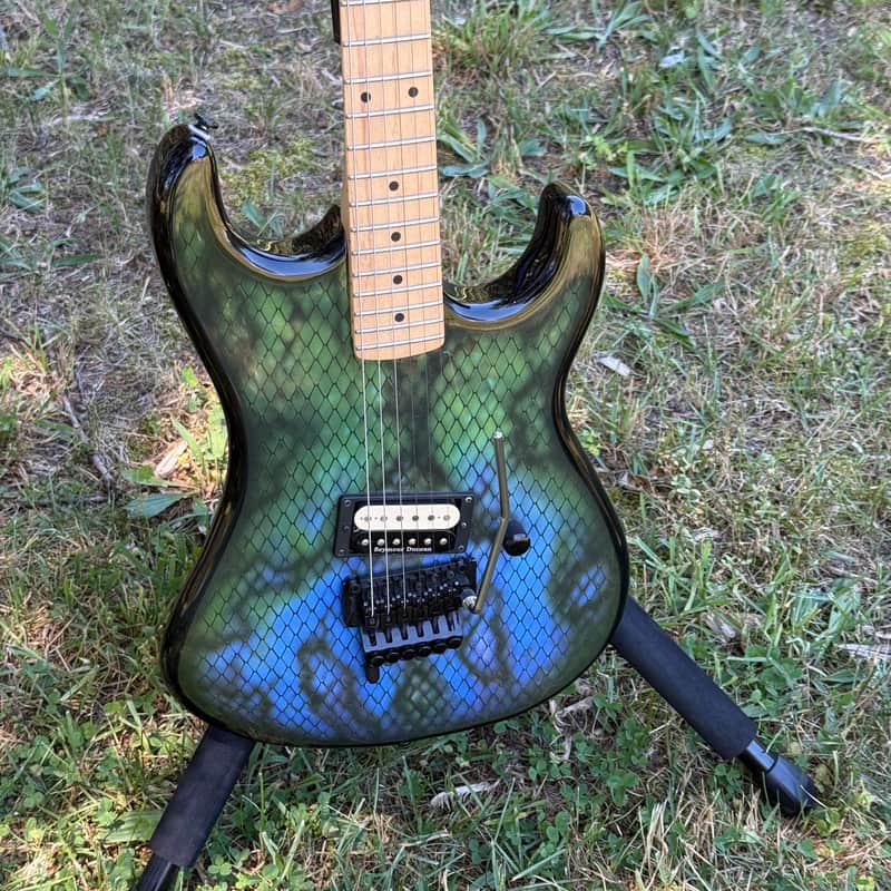 Kramer Baretta Custom Graphics Viper Snakeskin w Seymour Duncan & Floyd Rose image 1