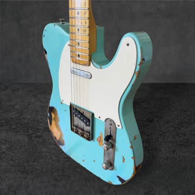 Nash T-57 – Seafoam Green over 2-Tone Sunburst, Heavy Aging image 10
