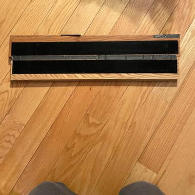 Pedalboard  Custom Made Pedalboard 2ft long.  Hardwood image 1