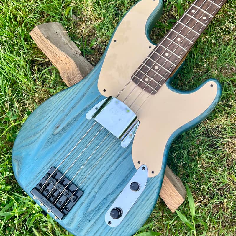 TW Basses Royal 54 Precision Bass 2020’s - Blue/Coral Blue Ash image 1