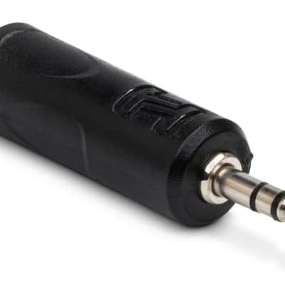 Hosa GMP-386 1/4 TS Female to 3.5mm TRS Male Cable Adapter 2010s - Black image 1