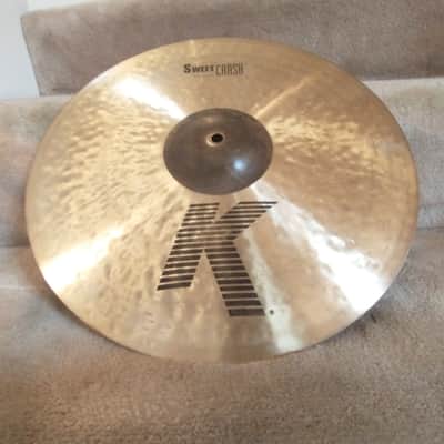 Immagine Zildjian K hand hammered 17 inch sweet crash cymbal 1132 grams excellent condition! - 4
