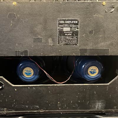 1964 Vox AC-30/6 Twin 3-Channel 30-Watt 2x12" Guitar Combo 1963 - 1965 - Black with Brown Diamond Cloth (Bass Model) image 23