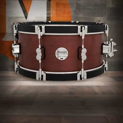 PDP Concept Classic 6.5x14 Walnut Stain Snare with Natural Stain Wood Hoops (PDCC6514SSWN) image 1