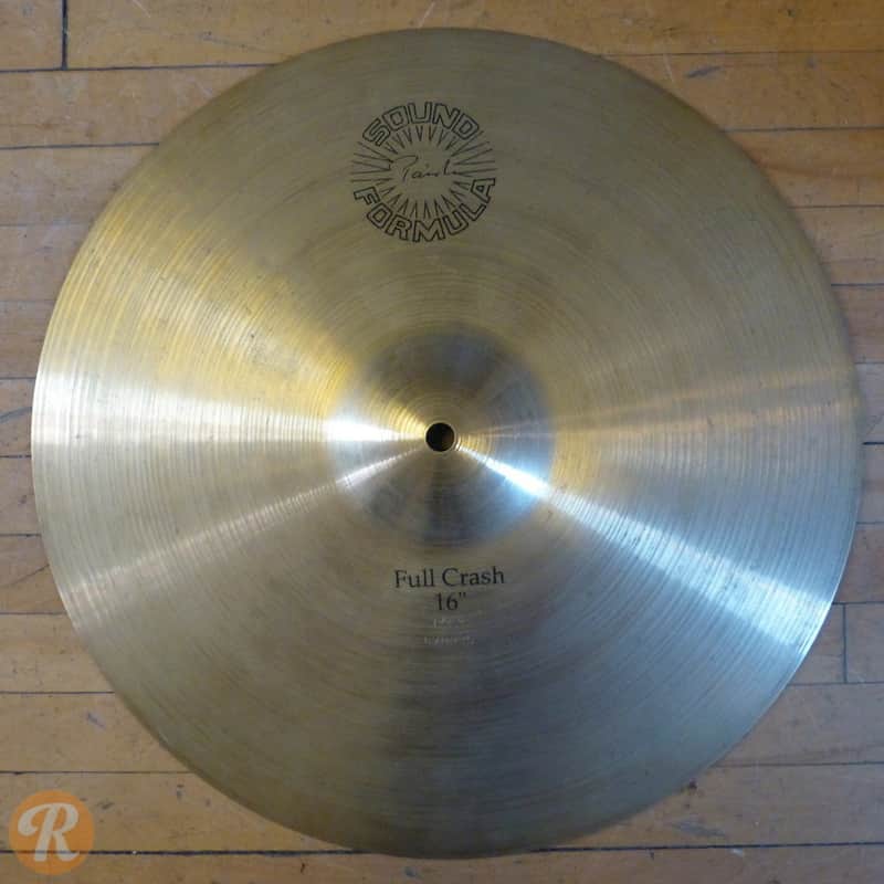 Paiste 16" Sound Formula Full Crash Cymbal 1990-1992 image 1