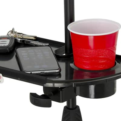 Gator GFW-MICACCTRAY Frameworks Microphone Stand Accessory Tray with Drink Holder & Guitar Pick Tab image 4