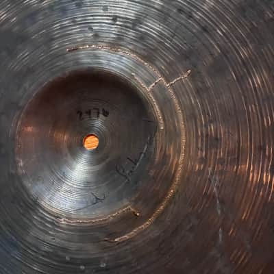 Restored Istanbul Agop OM 22” Ride Cymbal - cracks - 2476 Grams image 5