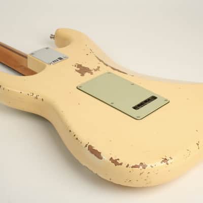 Fender Custom Shop Custom Deluxe HB S-1 Strat Relic with Closet Classic Hardware 3A Rosewood Fingerboard Vintage White R147414 image 9