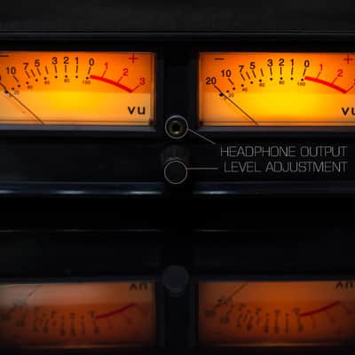 Vintage Look VU Meter Audio Visualizer Stereo Double Analog Warm Lamp & Ice Blue Led Above Display image 6