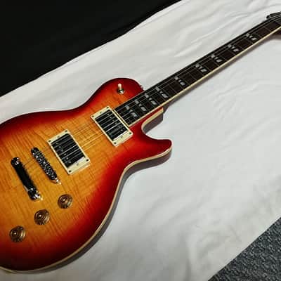 Hamer Monaco Archtop electric guitar - Cherry Sunburst Flame Maple w/ Hard Case image 2