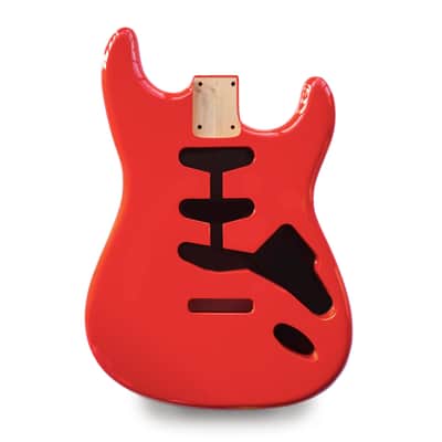 Stratocaster Guitar Body SSS - Torino Red - 2 Piece American Alder image 3