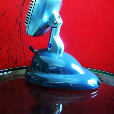 Vintage 1940's Shure 51 dynamic Microphone w S36 stand prop repair Nat King Cole # 1 image 9